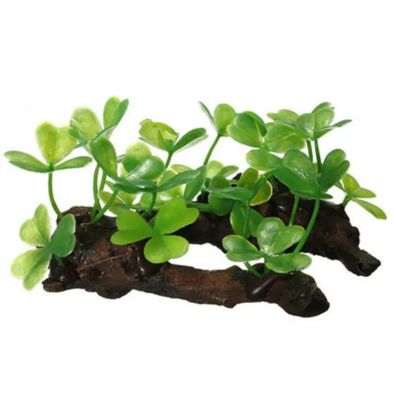 Plastic Artificial Turtle Tree - Planted Aquarium With Driftwood recension och pris