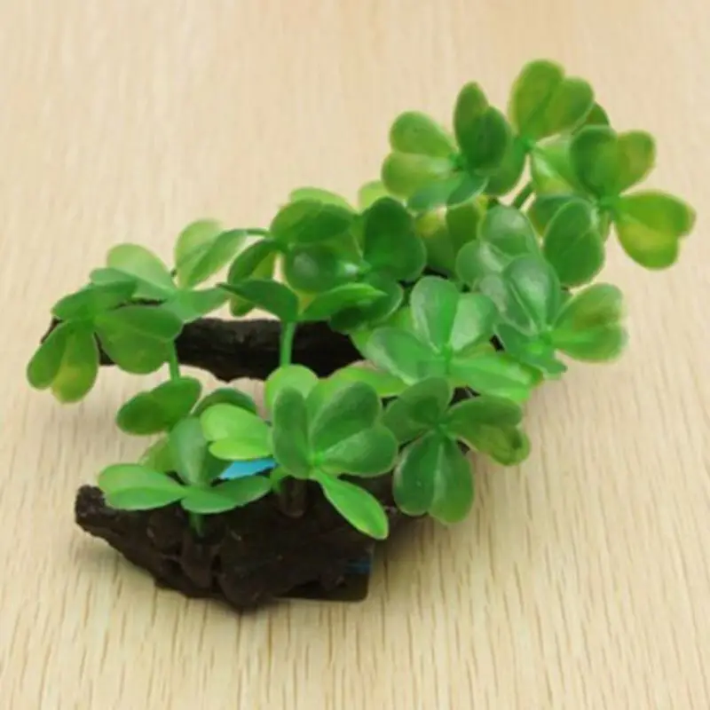 Plastic Artificial Turtle Tree - Planted Aquarium With Driftwood recension och pris