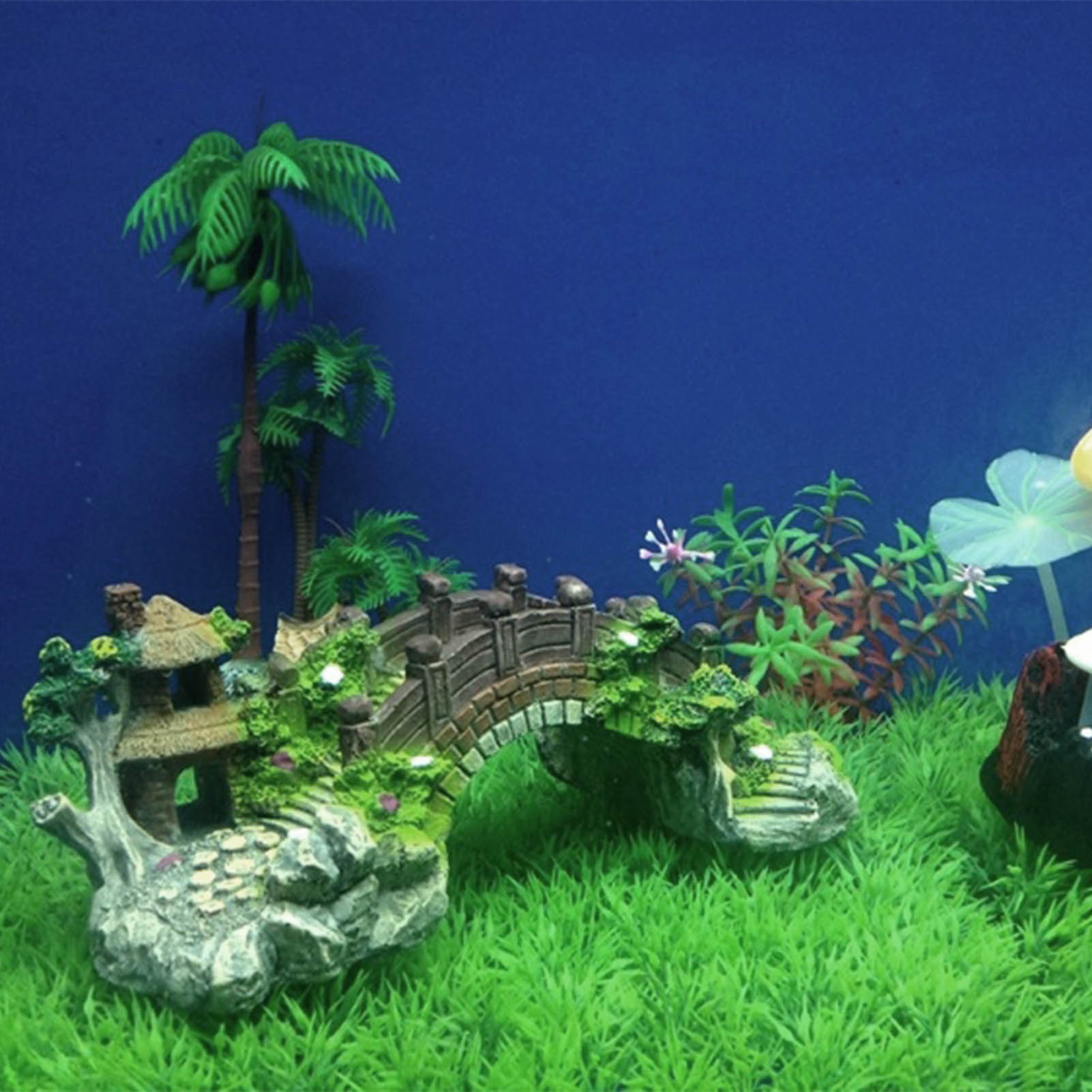 Fish Tank Artificial Bridge Re - Aquarium Planted Seeds recension och pris