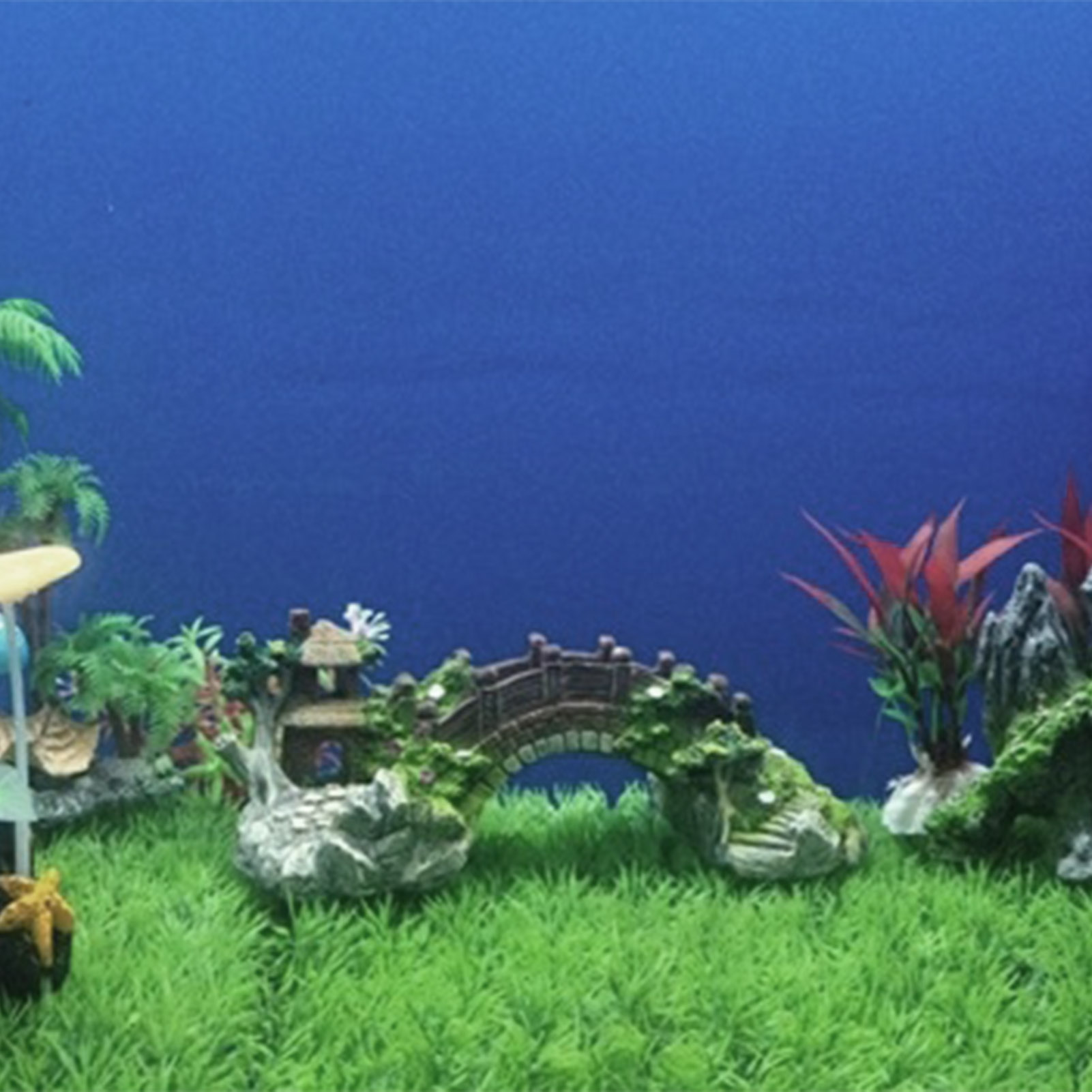 Fish Tank Artificial Bridge Re - Aquarium Planted Seeds recension och pris