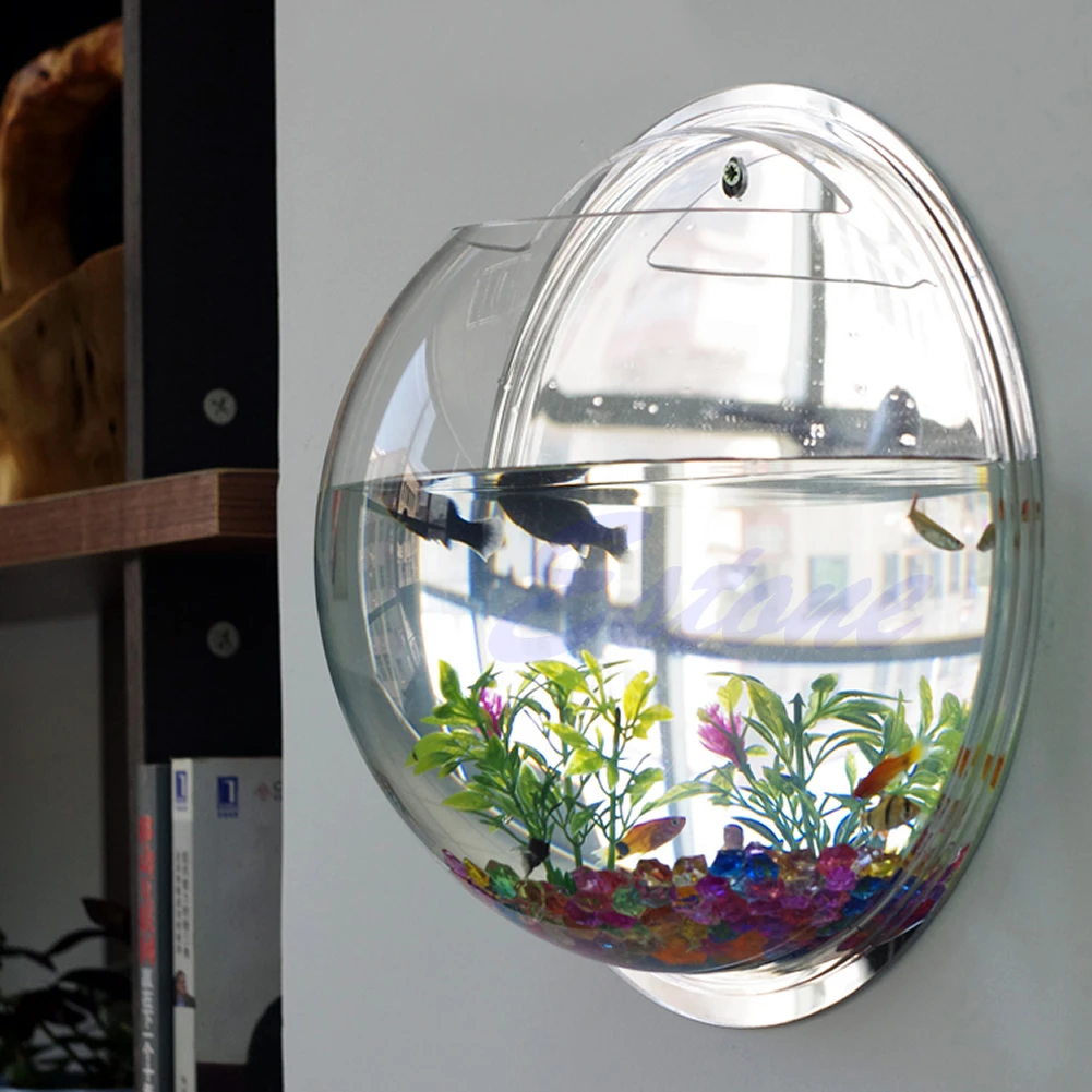 Wall Mounted Acrylic Fish Bowl - Planted Aquarium Bowl recension och pris