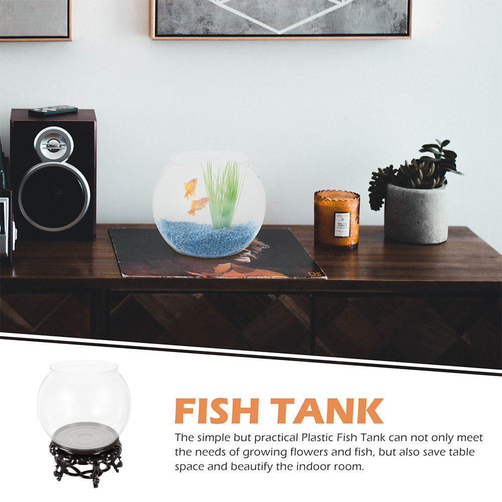 1Set Stable Transparent Fish B - Planted Aquarium Bowl recension och pris