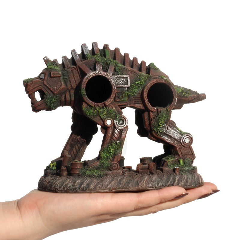 Ornament Resin Robotic Dog Aqu - Planted Aquarium With Driftwood recension och pris