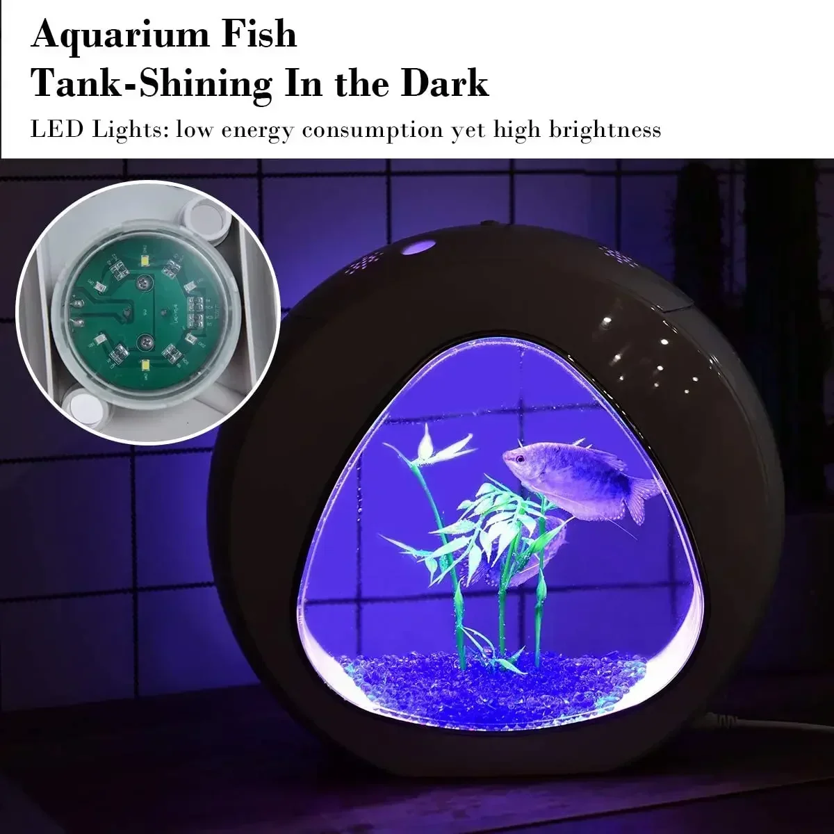 Betta Fish Tank, Fish Aquarium - Planted Aquarium Bowl recension och pris