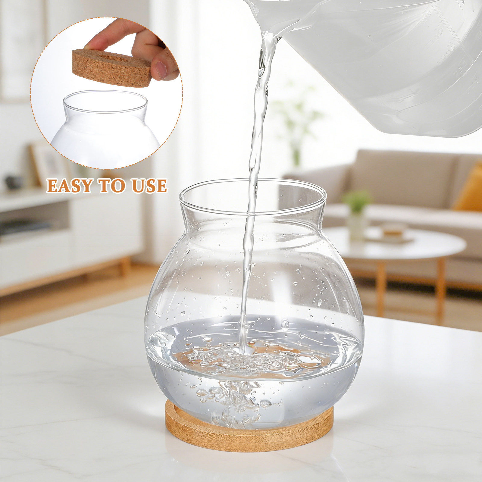 Desktop Glass Fish Bowl Small  - Planted Aquarium Bowl recension och pris