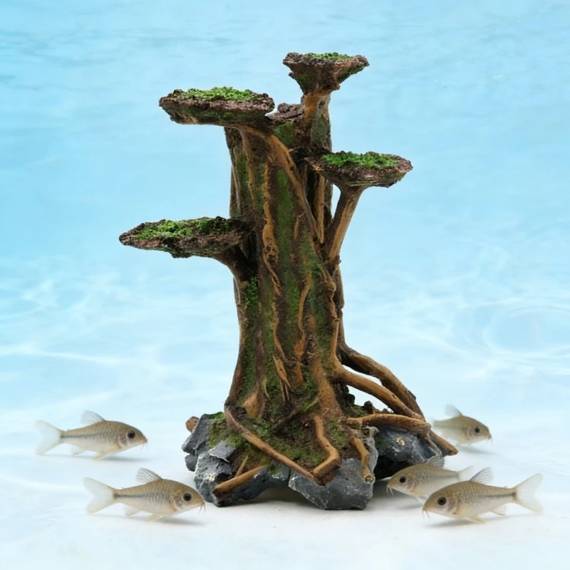 Artificial Moss Tree Driftwood - Planted Aquarium With Driftwood recension och pris