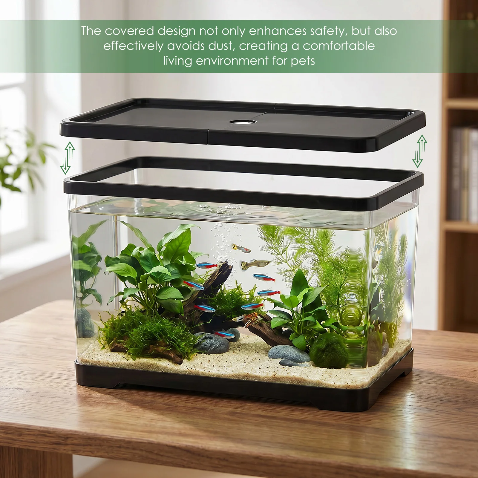 Transparent Fish Tank Aquarium - Planted Aquarium Bowl recension och pris