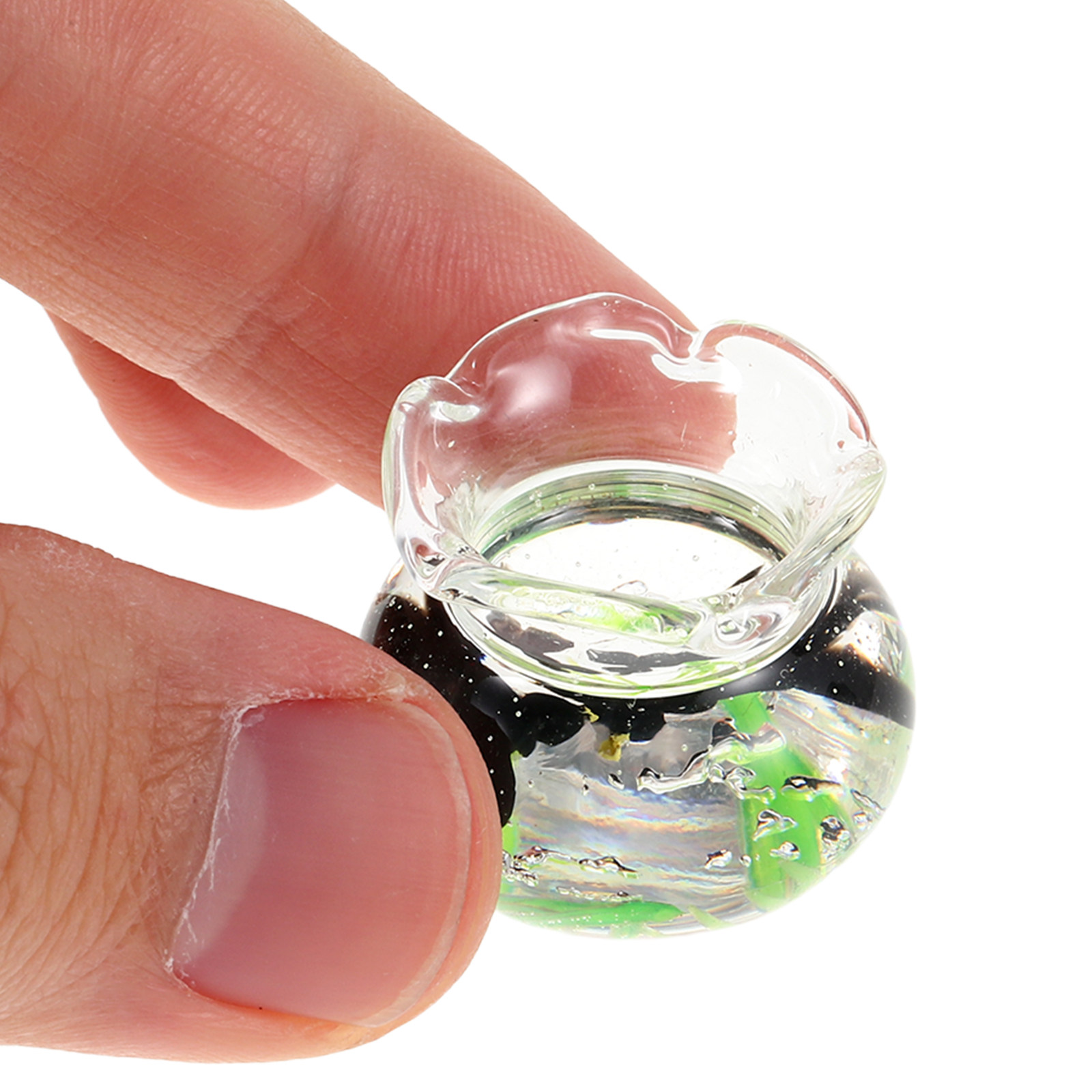 Mini Resin Fish Bowl Miniature - Planted Aquarium Bowl recension och pris