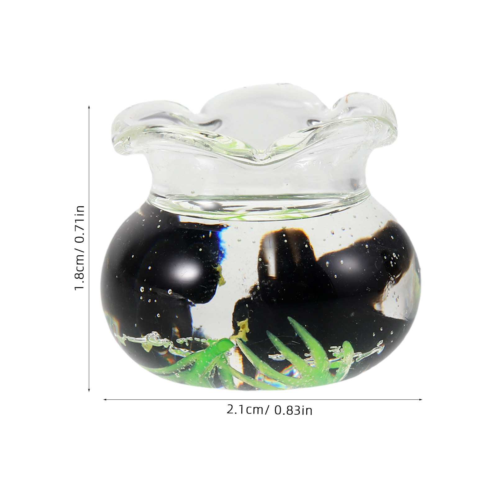 Mini Resin Fish Bowl Miniature - Planted Aquarium Bowl recension och pris