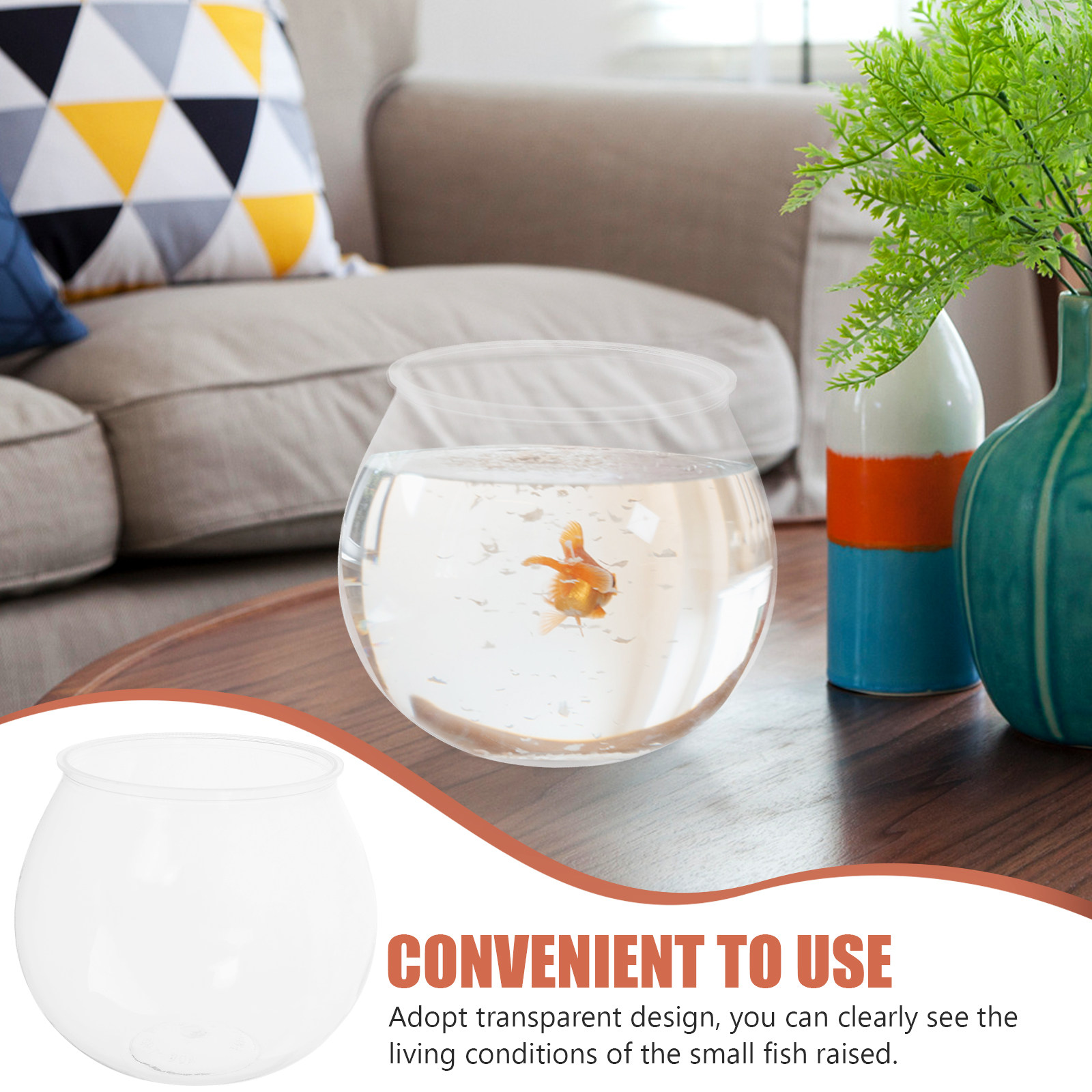 4Pcs Mini Plastic Fish Tank Cl - Planted Aquarium Bowl recension och pris