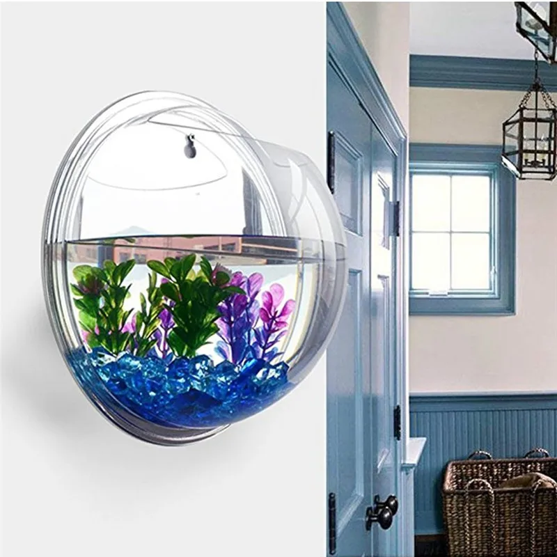 Transparent acrylic hanging wa - Planted Aquarium Bowl recension och pris